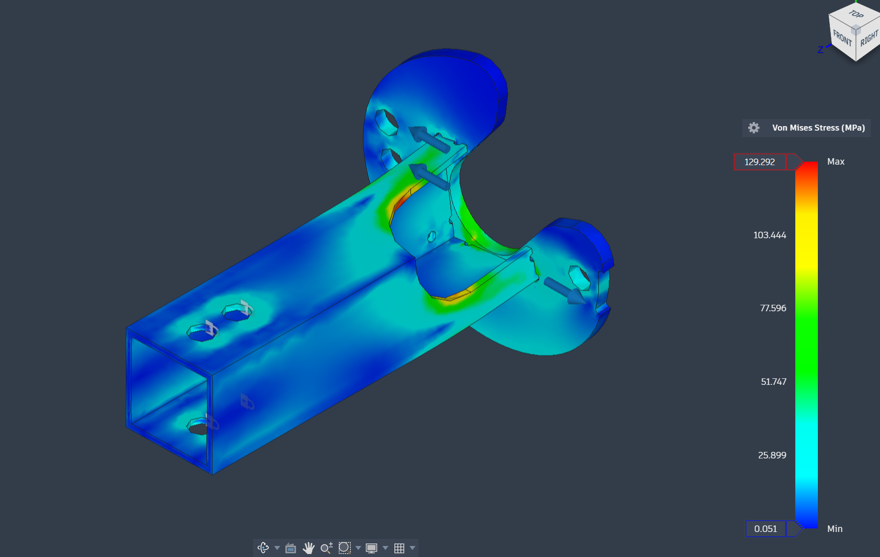 Catastrophic yield demonstrating that live axle was impossible